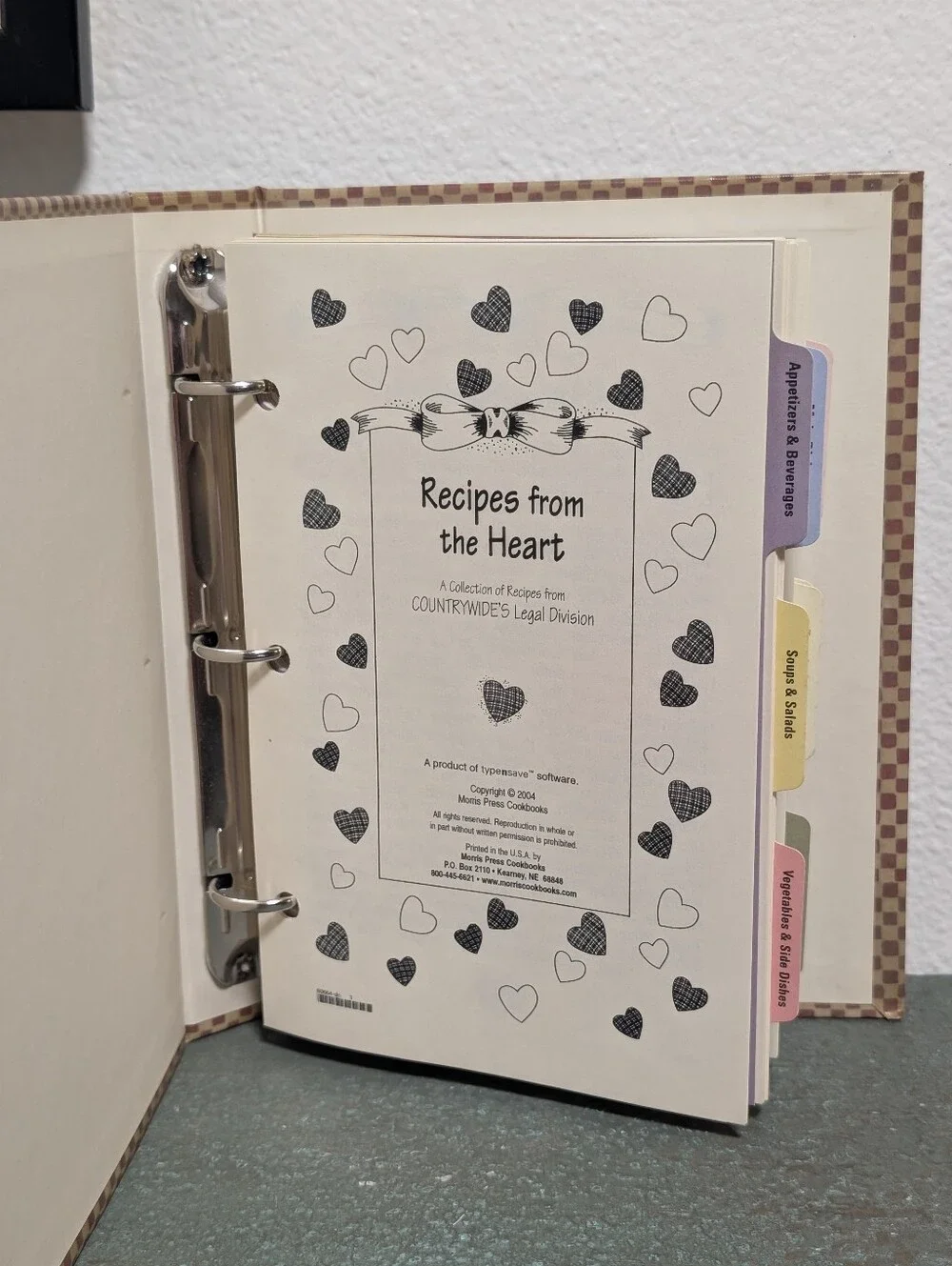 Favorite Recipes From The Heart By Countrywide's Legal Division 2004 Cookbook
